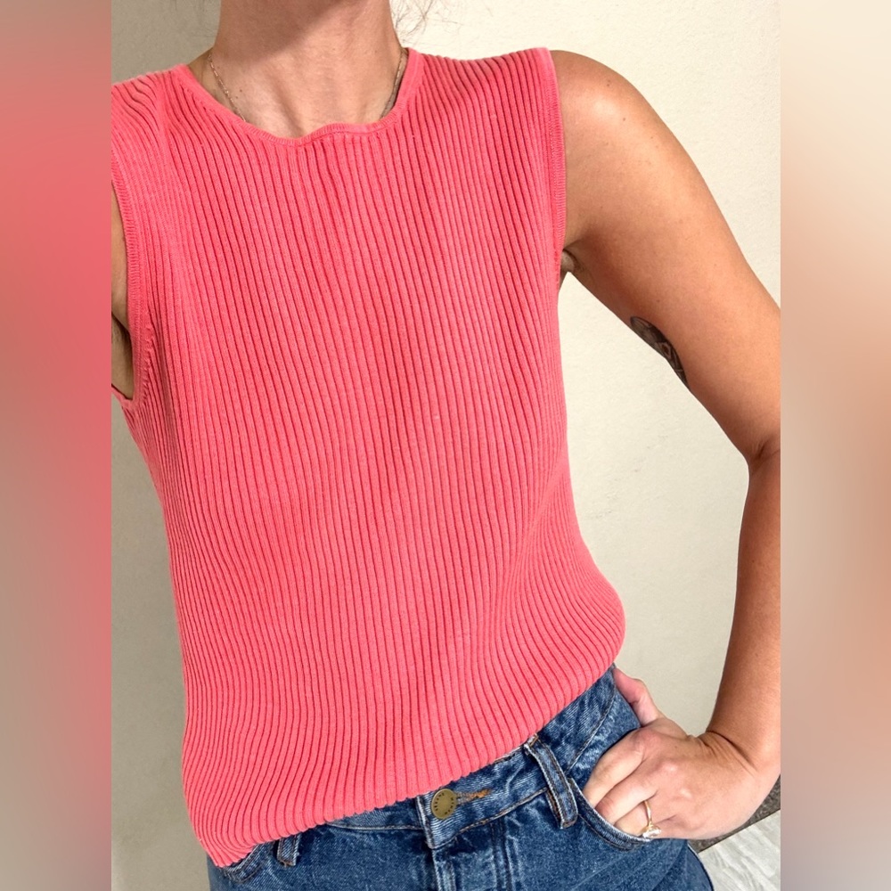 City Silk Ribbed Tank